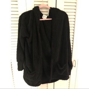 Hooded Sherpa Cardigan